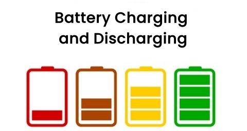 ups battery Charging and Discharging Chargement et déchargement de la batterie UPS