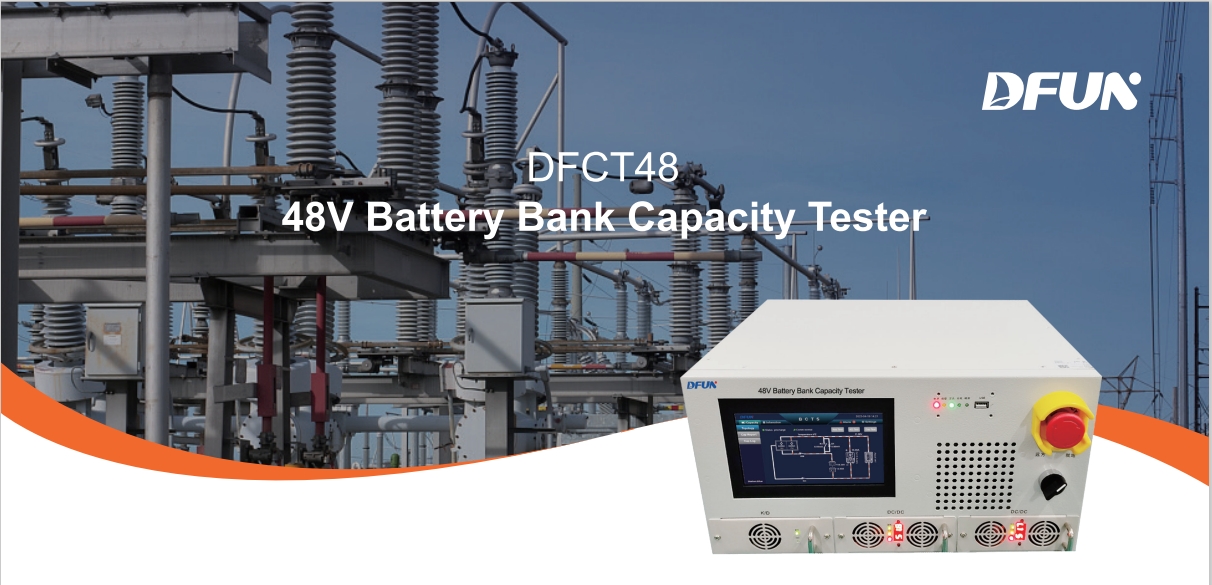 DFCT48 Online Lead-acid Battery Capacity Tester Heading Titre du testeur de capacité de batterie au plomb en ligne DFCT48