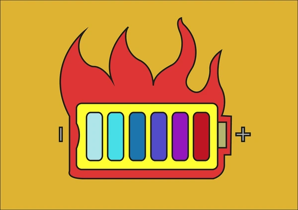 icône de batterie-surchauffe-explosion-modifiable-600nw-496991824