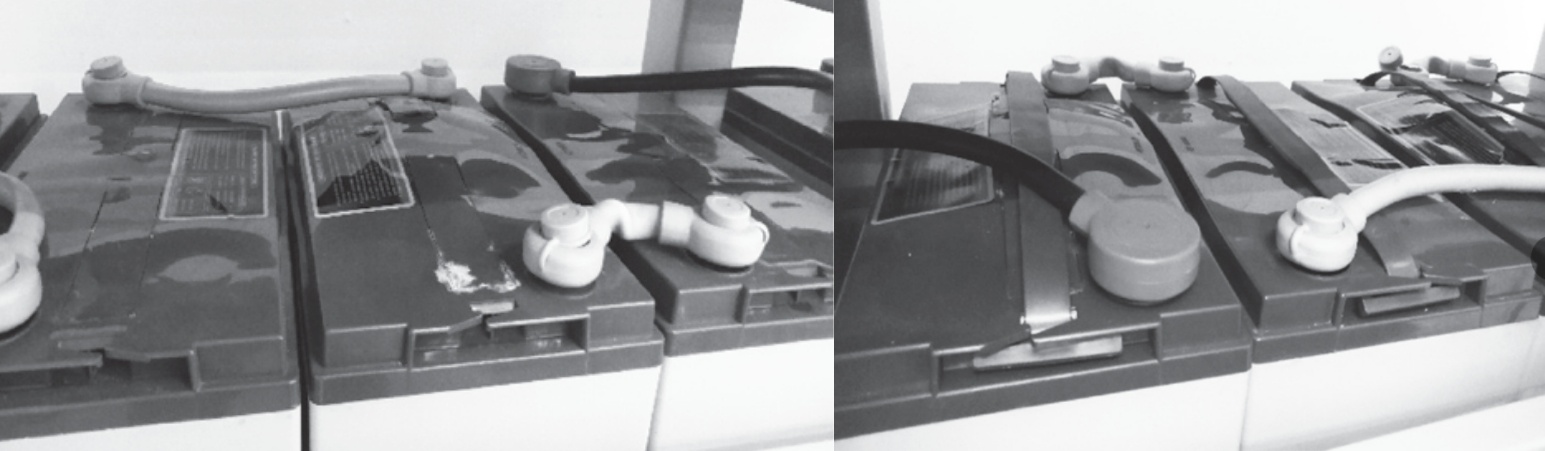 Renflement des piles 12 V