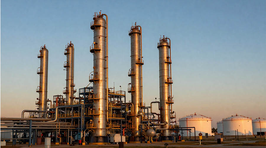 Syst&egrave;me de batterie dans une raffinerie de p&eacute;trole