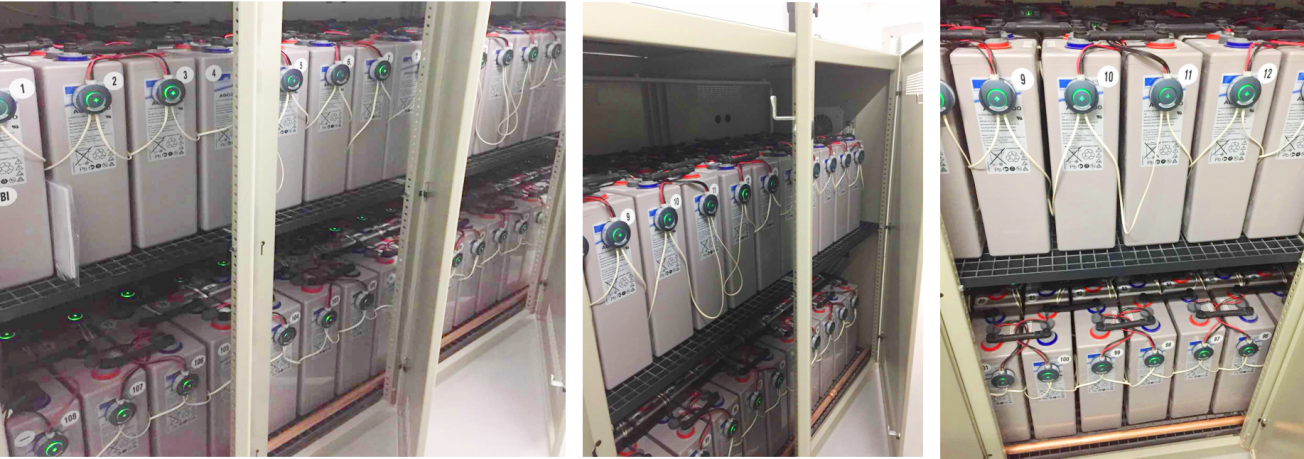 BMS DFUN install&eacute; sur des batteries Exide SONNENSCHEIN dans un h&ocirc;pital allemand